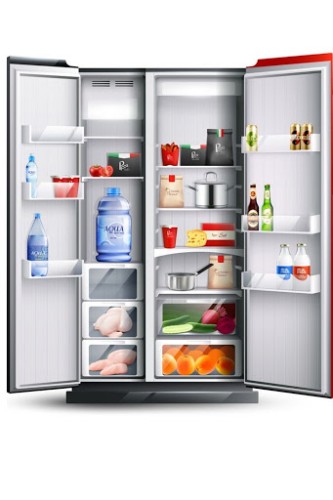 open sbs refrigerator